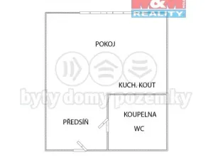 Pronájem bytu 1+kk, Sokolov, Marie Majerové, 20 m2