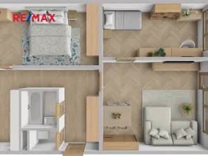 Prodej bytu 3+1, Chrudim, U Stadionu, 57 m2