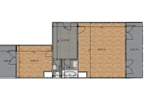 Prodej bytu 2+kk, Praha - Hlubočepy, Silurská, 62 m2