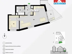 Prodej bytu 2+kk, Praha - Střížkov, Střížkovská, 74 m2