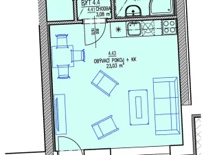 Prodej bytu 1+kk, Brno, Chvalovka, 35 m2