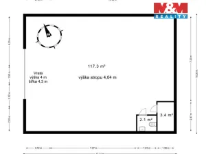 Prodej skladu, Lysá nad Labem, Průmyslová, 122 m2