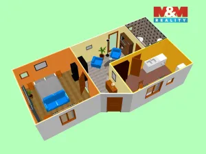 Prodej rodinného domu, Červené Pečky - Bojiště, 52 m2