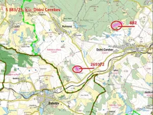 Prodej podílu lesa, Dolní Cerekev, 11817 m2
