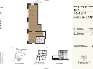 Pronájem komerční nemovitosti, Praha - Vokovice, K Červenému vrchu, 47 m2