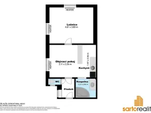 Prodej bytu 1+1, Ústí nad Labem, Na Popluží, 45 m2