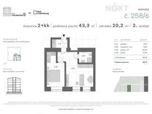 Prodej bytu 2+kk, Praha - Vysočany, Pod pekárnami, 43 m2