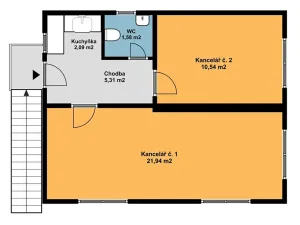 Pronájem kanceláře, Chlumec, U Dálnice, 42 m2