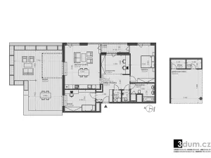 Pronájem bytu 3+kk, Ostrava, náměstí Biskupa Bruna, 163 m2