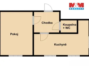 Pronájem bytu 1+1, Jindřichův Hradec - Jindřichův Hradec III, Vídeňská, 56 m2