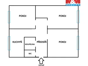 Prodej bytu 3+1, Ostrava - Zábřeh, Výškovická, 74 m2