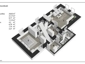 Prodej rodinného domu, Hradec Králové, Podhůrská, 152 m2