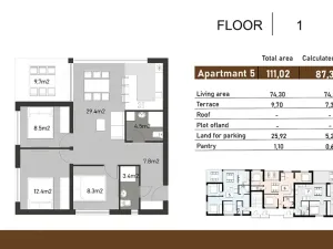 Prodej bytu 4+kk, Nin, Chorvatsko, 87 m2