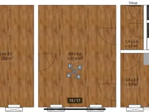 Prodej bytu 2+1, Bakov nad Jizerou - Malá Bělá, 66 m2