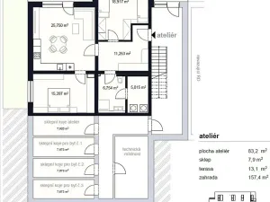 Prodej bytu 3+kk, Šlapanice, 96 m2