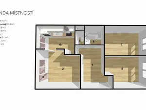 Prodej bytu 3+1, Podbořany, Kpt. Nálepky, 60 m2