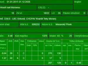 Prodej lesa, Moravský Písek, 4838 m2