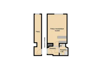 Prodej bytu 1+1, Praha, Hartigova, 34 m2