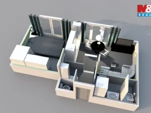 Pronájem bytu 2+kk, Praha, Na Maninách, 43 m2