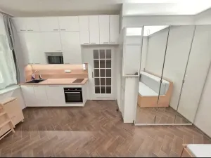 Pronájem bytu 1+kk, Praha - Holešovice, Františka Křížka, 26 m2