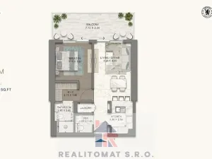 Prodej bytu 2+kk, Dubaj, Spojené arabské emiráty, 70 m2