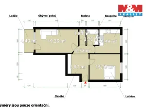 Pronájem bytu 2+1, Město Touškov, Partyzánská, 62 m2