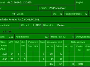 Prodej podílu lesa, Vlastec, 2339 m2