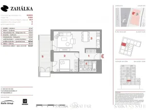 Pronájem bytu 2+kk, Praha - Modřany, Mezi vodami, 58 m2