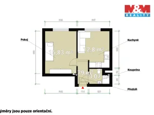 Prodej bytu 1+1, Žatec, Pražská, 36 m2