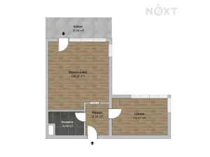 Prodej bytu 2+kk, Olomouc, Loudova, 50 m2