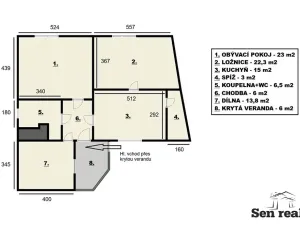 Prodej rodinného domu, Stradouň, 90 m2