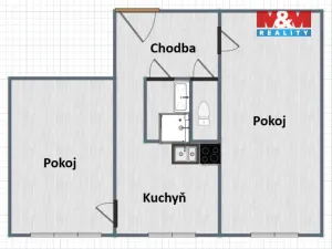 Pronájem bytu 2+1, Vamberk, Jiráskova, 47 m2