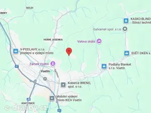 Dražba zahrady, Vsetín, 452 m2