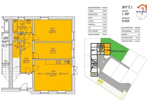 Prodej bytu 3+kk, Jílovice, 75 m2