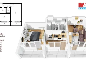 Pronájem bytu 2+1, Mladá Boleslav - Mladá Boleslav II, U stadionu, 54 m2