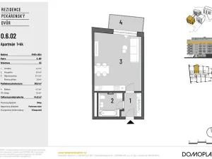 Pronájem bytu 1+kk, Brno, Bratislavská, 39 m2