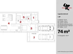 Prodej rodinného domu, Zlonín, Lísková, 192 m2