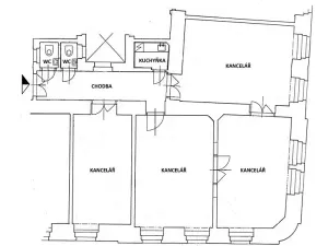 Pronájem kanceláře, Praha - Nové Město, Fügnerovo náměstí, 110 m2