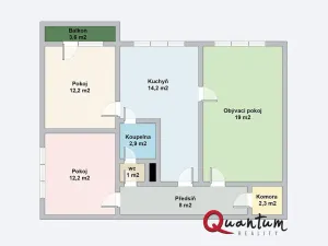 Prodej bytu 3+1, Praha - Braník, Vavřenova, 73 m2