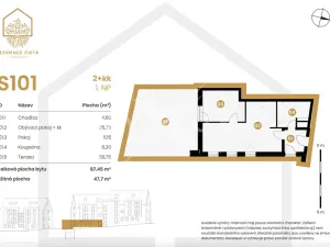 Prodej apartmánu, Černý Důl, 48 m2