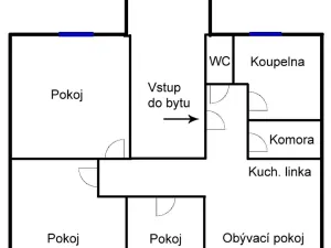 Pronájem bytu 4+kk, Duchcov, Jungmannova, 103 m2