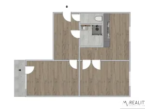 Pronájem bytu 2+1, Ostrava, Zelená, 57 m2