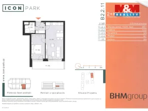 Pronájem bytu 2+kk, Kladno - Dubí, Ke křížku, 50 m2