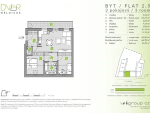 Prodej bytu 3+kk, Brandýs nad Labem-Stará Boleslav - Stará Boleslav, Mělnická, 63 m2