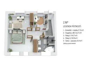 Prodej rodinného domu, Pustiměř, Konečná, 86 m2