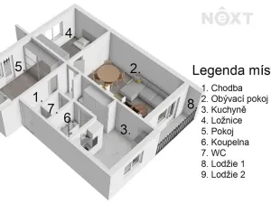 Prodej bytu 3+1, Břeclav, U Jánského dvora, 78 m2