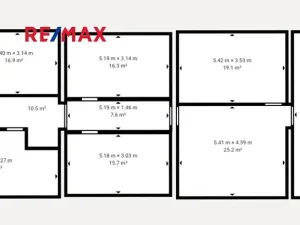 Pronájem kanceláře, Pardubice, Bohdanečská, 186 m2