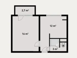Prodej bytu 1+1, Břeclav, U Splavu, 33 m2