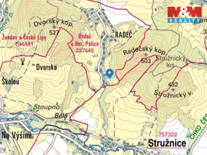 Prodej louky, Žandov - Radeč, 3251 m2