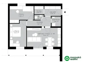 Prodej bytu 3+kk, Veverské Knínice, 64 m2